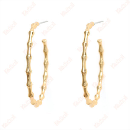favorite gold plated c hoop earrings
